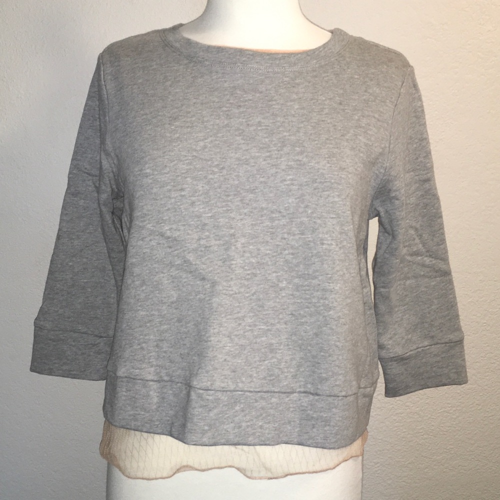 NWOT Dance & Marvel Cropped sweater open back SM